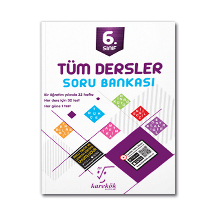 6. Sınıf Tüm Dersler Soru Bankası Karekök Yayınları