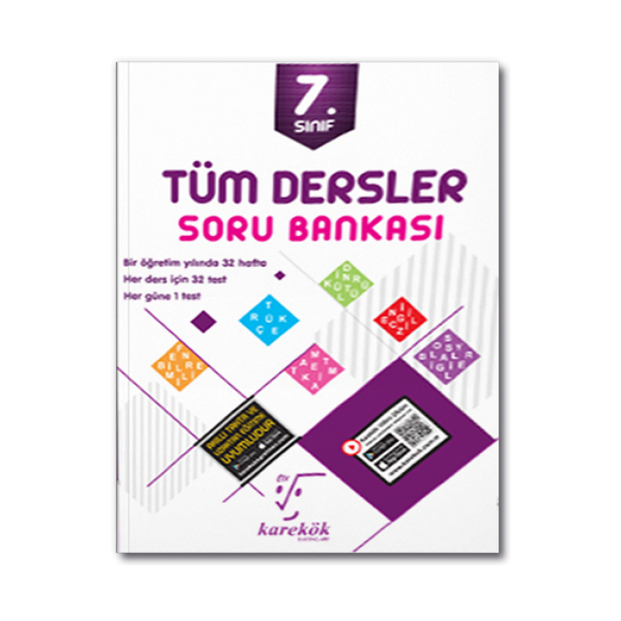 7.Sınıf Tüm Dersler Soru Bankası Karekök Yayınları