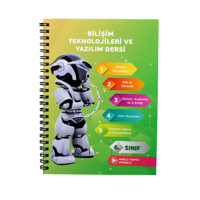 6. Sınıf Bilişim Teknolojileri ve Yazılım Dersi Kitabı Akıllı Tahta Uyumlu Referans Yayınları