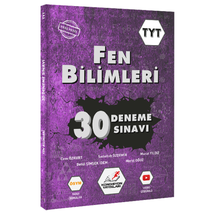 2021 TYT Fen Bilimleri 30 Deneme Sınavı Kondisyon Yayınları