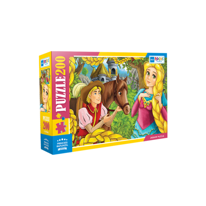 200 Parça - Princess Rapunzel Prenses Rapunzel Blue Focus Games