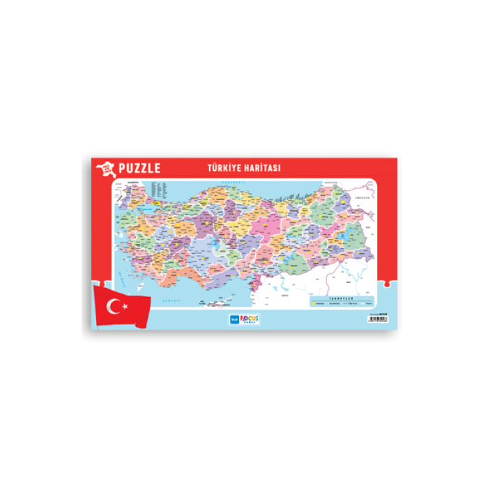 Türkiye Haritası Frame Puzzle Her İl Ayrı Parça Blue Focus Games
