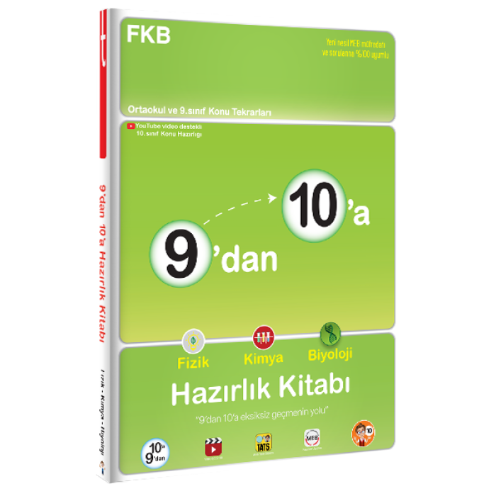 9dan 10a Fizik Kimya Biyoloji Hazırlık Kitabı