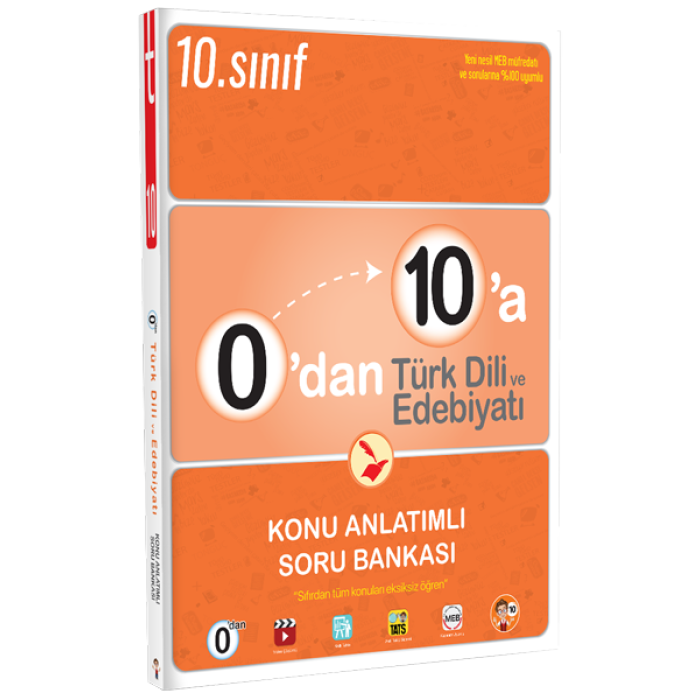 0dan 10a Türk Dili ve Edebiyatı Konu Anlatımlı Soru Bankası