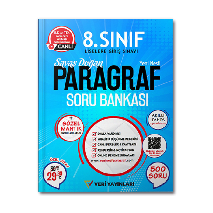 8. Sınıf LGS Paragraf Soru Bankası Veri Yayınları