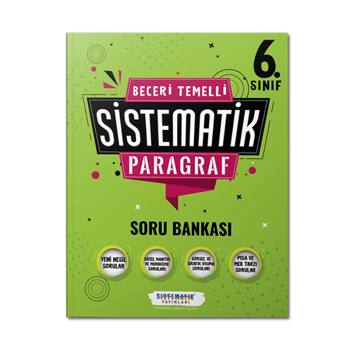 6.Sınıf Beceri Temelli SİSTEMATİK Paragraf Soru Bankası Sistematik Yayınları