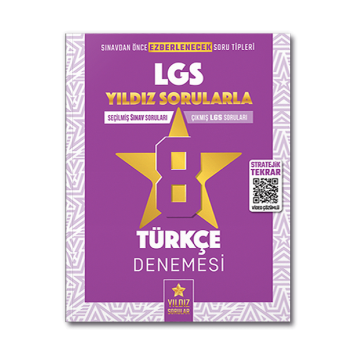 8. Sınıf LGS Türkçe 8 Deneme Yıldız Sorular Yayınları
