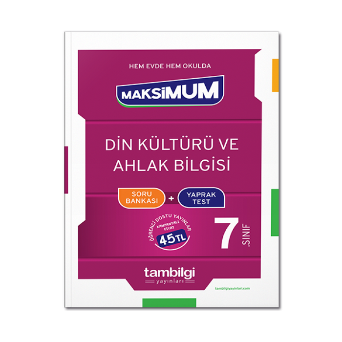 7. Sınıf Din Kültürü Ve Ahlak Bilgisi Soru Bankası + Yaprak Test Tambilgi Yayınları