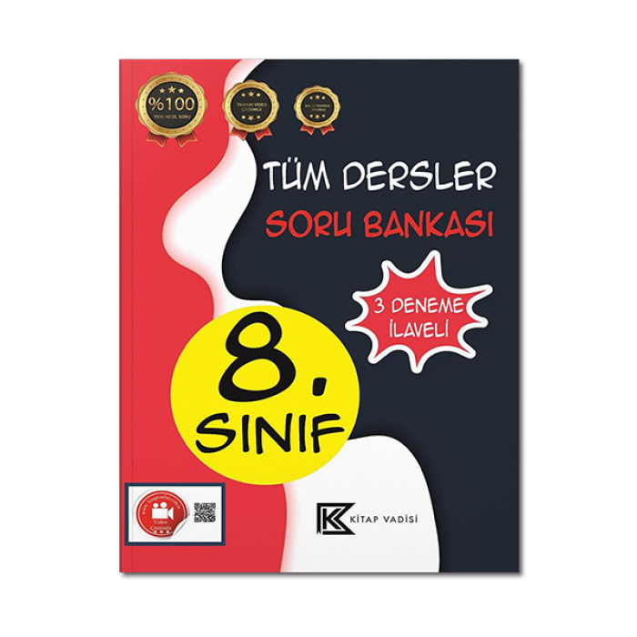 8. Sınıf Tüm Dersler Soru Bankası Video Çözümlü Kitap Vadisi