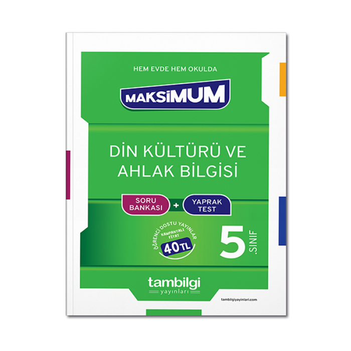 5. Sınıf Din Kültürü Ve Ahlak Bilgisi Soru Bankası + Yaprak Test Tambilgi Yayınları