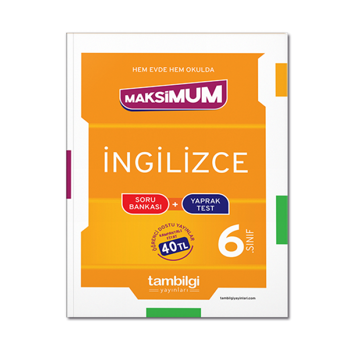 6. Sınıf İngilizce Soru Bankası + Yaprak Test Tambilgi Yayınları