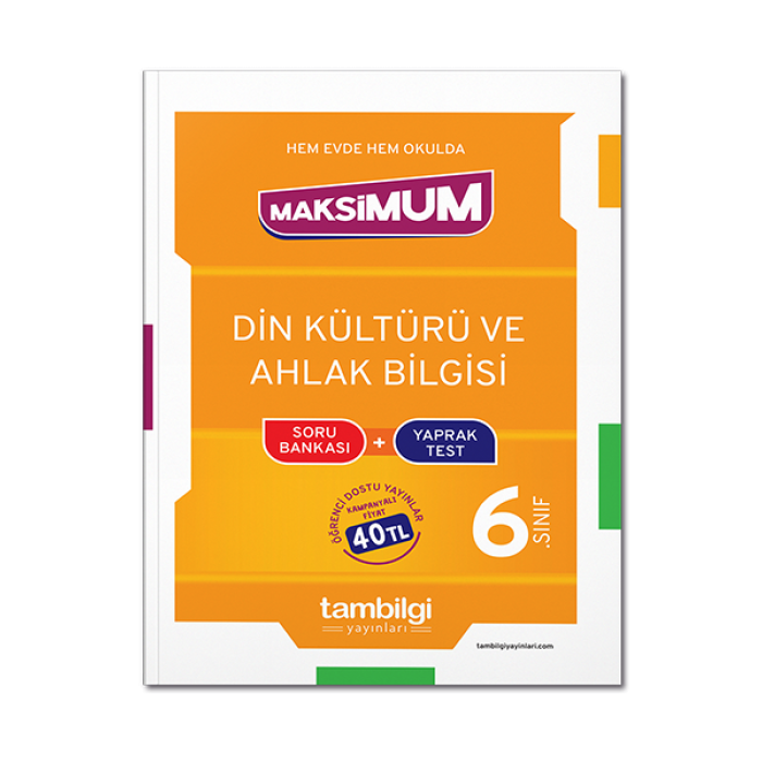 6. Sınıf Din Kültürü Ve Ahlak Bilgisi Soru Bankası + Yaprak Test Tambilgi Yayınları