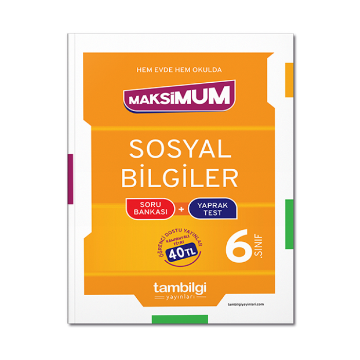 6. Sınıf Sosyal Bilgiler Soru Bankası + Yaprak Test Tambilgi Yayınları