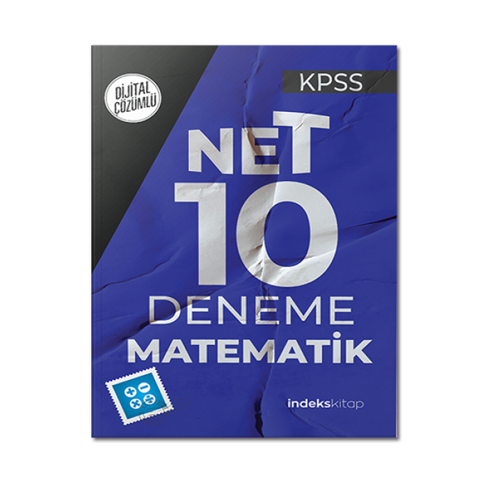 KPSS Matematik Net 10 Deneme Dijital Çözümlü İndeks Akademi Yayıncılık
