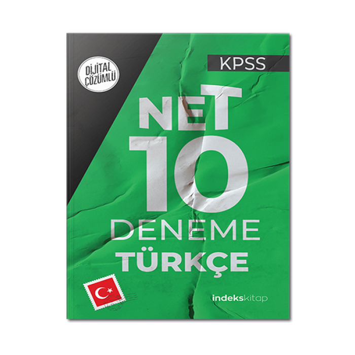 KPSS Türkçe Net 10 Deneme Dijital Çözümlü İndeks Akademi Yayıncılık