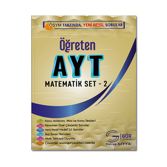 AYT Öğreten Matematik Set 2 Gür Yayınları