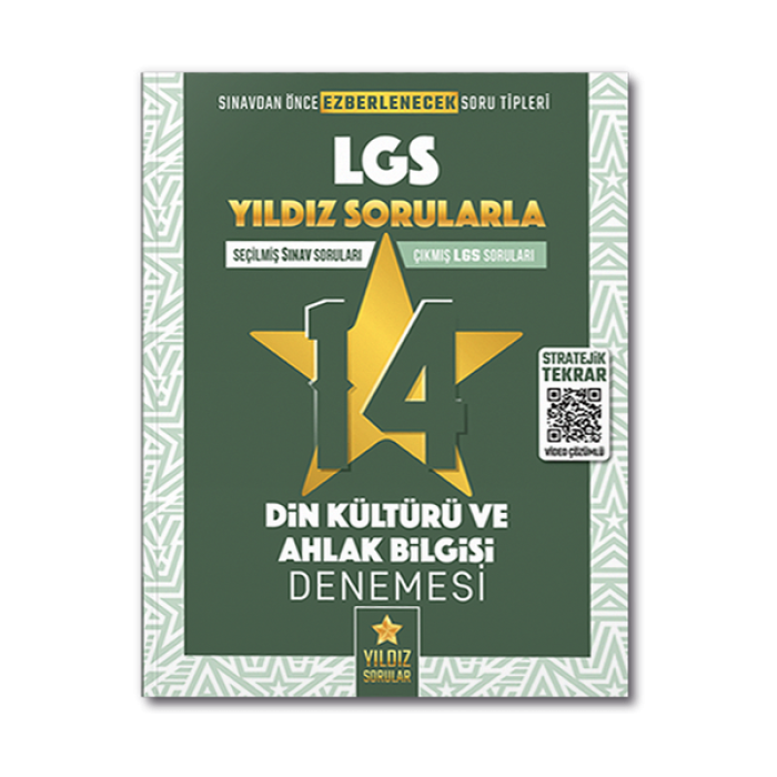 8. Sınıf LGS Din Kültürü ve Ahlak Bilgisi 14 Deneme Yıldız Sorular Yayınları