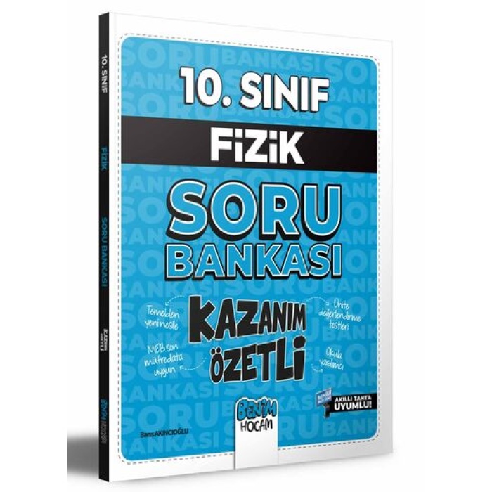 Benim Hocam Yayıncılık 10. Sınıf Kazanım Özetli Fizik Soru Bankası