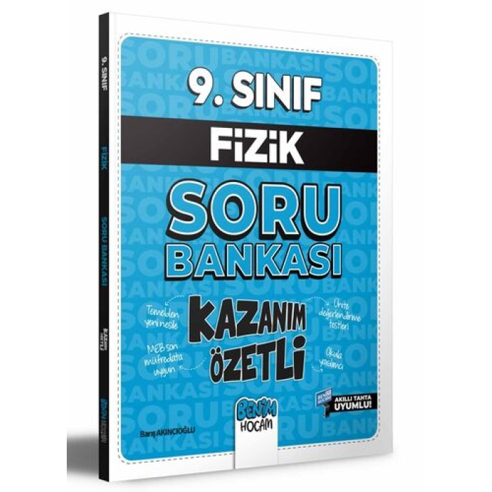 Benim Hocam Yayıncılık 9. Sınıf Kazanım Özetli Fizik Soru Bankası