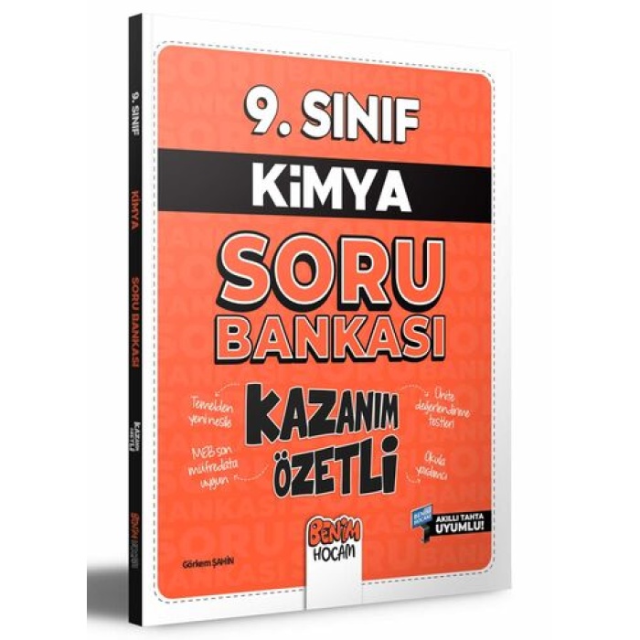 Benim Hocam Yayıncılık 9. Sınıf Kazanım Özetli Kimya Soru Bankası