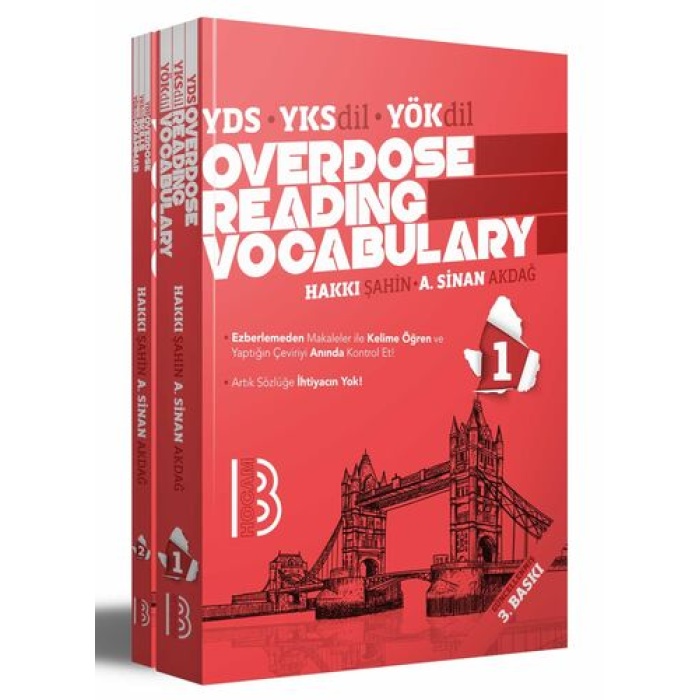 Benim Hocam Yayınları YDS YÖKDİL YKSDİL Overdose Reading Vocabulary