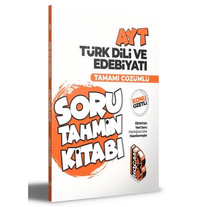 Benim Hocam Yayınları 2022 AYT Türk Dili ve Edebiyatı Konu Özetli ve Tamamı Çözümlü Soru Tahmin Kitabı