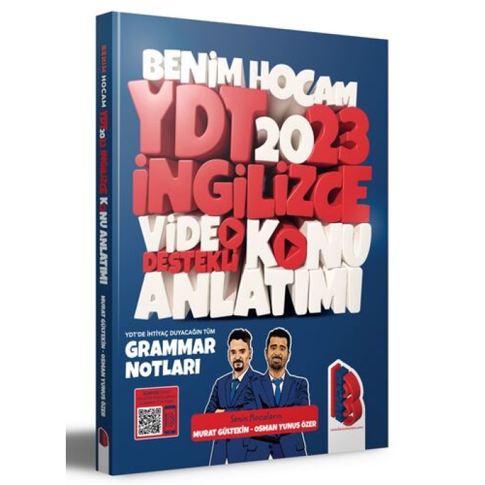 Benim Hocam Yayınları 2023 YDT İngilizce Video Destekli Konu Anlatımı