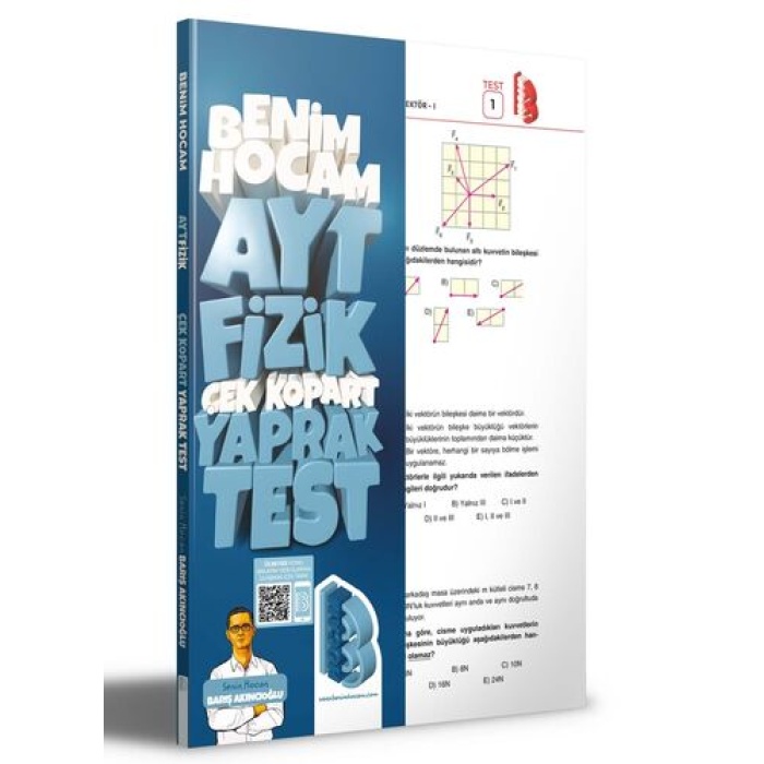 Benim Hocam Yayınları 2023 AYT Fizik Çek Kopar Yaprak Test