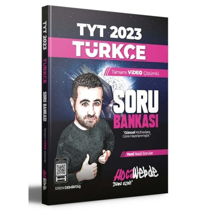 HocaWebde Yayınları 2023 TYT Türkçe Tamamı Video Çözümlü Soru Bankası