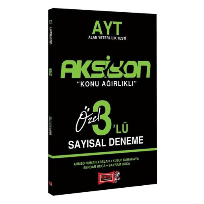Yargı Yayınları  AYT Aksiyon Sayısal 3’lü Deneme