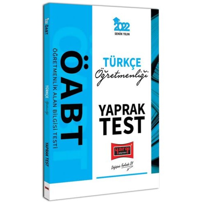 Yargı Yayınları 2022 ÖABT Türkçe Öğretmenliği Yaprak Test