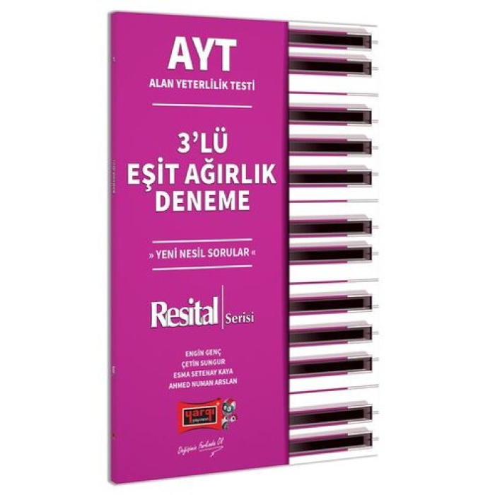 Yargı Yayınları AYT Resital Serisi 3lü Eşit Ağırlık Deneme