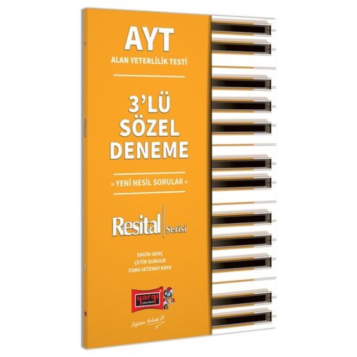 Yargı Yayınları AYT Resital Serisi 3lü Sözel Deneme