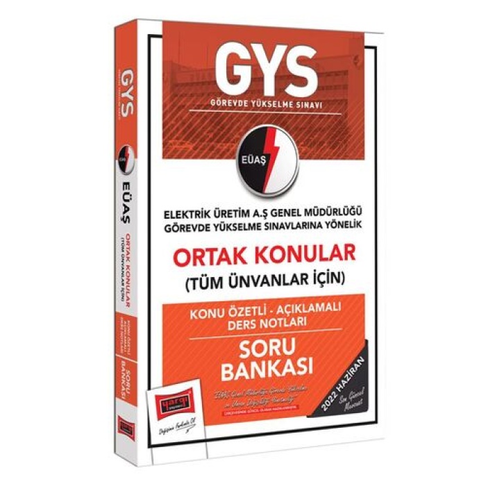 Yargı Yayınları GYS EÜAŞ Genel Müdürlüğü Ortak Konular Konu Özetli - Açıklamalı Soru Bankası