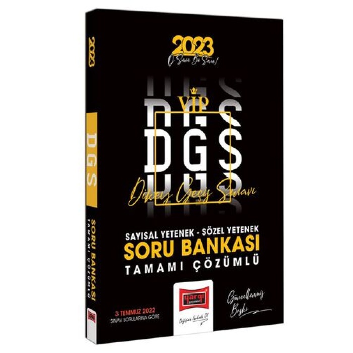 Yargı Yayınları 2023 DGS Sayısal-Sözel Yetenek Tamamı Çözümlü Soru Bankası