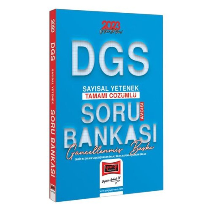 Yargı Yayınları 2023 DGS Soru Avcısı Tamamı Çözümlü Sayısal Yetenek Soru Bankası