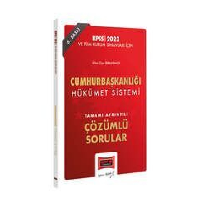 Yargı Yayınları 2023 KPSS ve Tüm Kurum Sınavları İçin Cumhurbaşkanlığı Hükümet Sistemi Tamamı Ayrıntılı Çözümlü Sorular