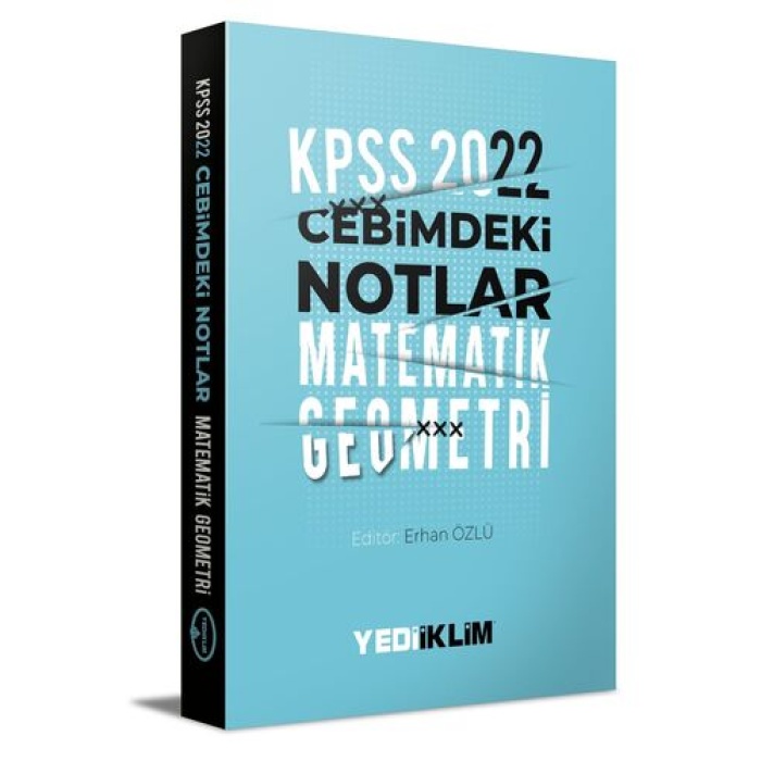 Yediiklim Yayınları 2022 KPSS Cebimdeki Notlar Matematik-Geometri Kitapçığı