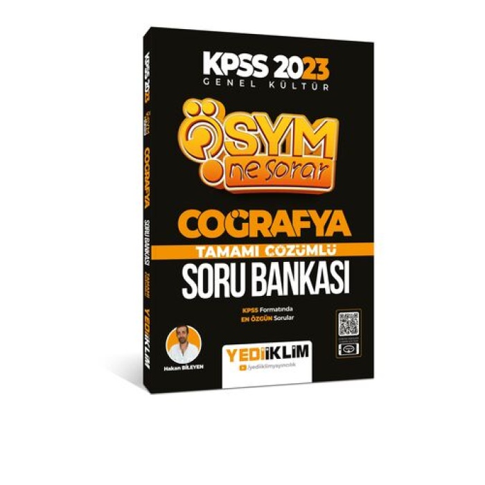 Yediiklim Yayınları 2023 KPSS Genel Kültür Ösym Ne Sorar Coğrafya Tamamı Çözümlü Soru Bankası
