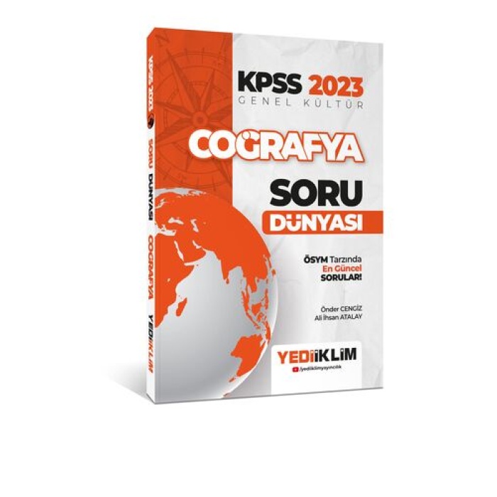 Yediiklim Yayınları 2023 KPSS Genel Kültür Coğrafya Soru Dünyası