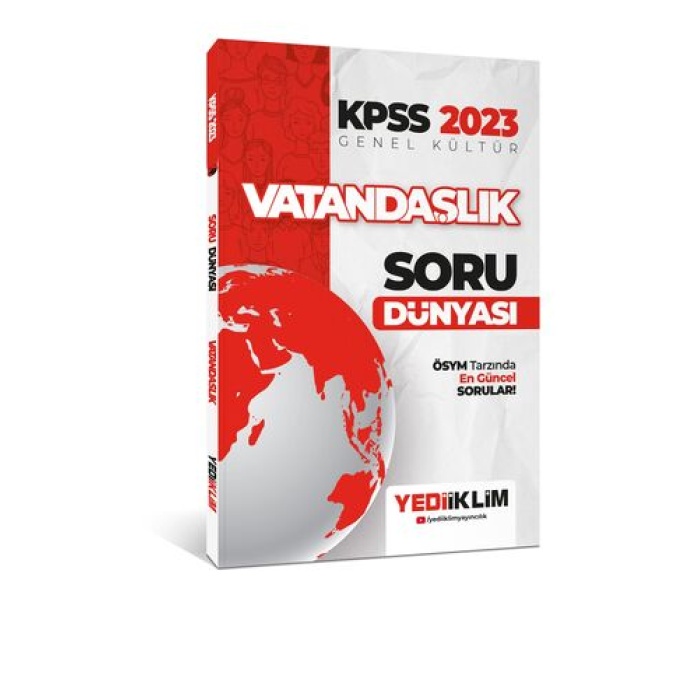 Yediiklim Yayınları 2023 KPSS Genel Kültür Vatandaşlık Soru Dünyası