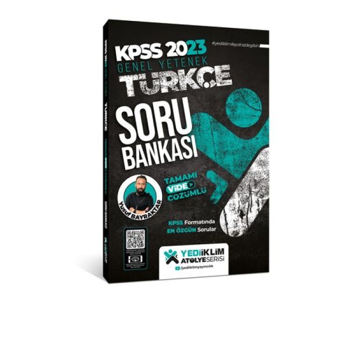 Yediiklim Yayınları 2023 KPSS Atölye Serisi Türkçe Tamamı Video Çözümlü Soru Bankası