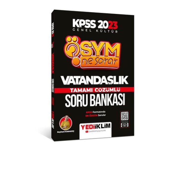 Yediiklim Yayınları 2023 KPSS Ösym Ne Sorar Vatandaşlık Tamamı Çözümlü Soru Bankası