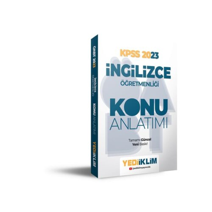 Yediiklim Yayınları 2023 ÖABT İngilizce Öğretmenliği Konu Anlatımı