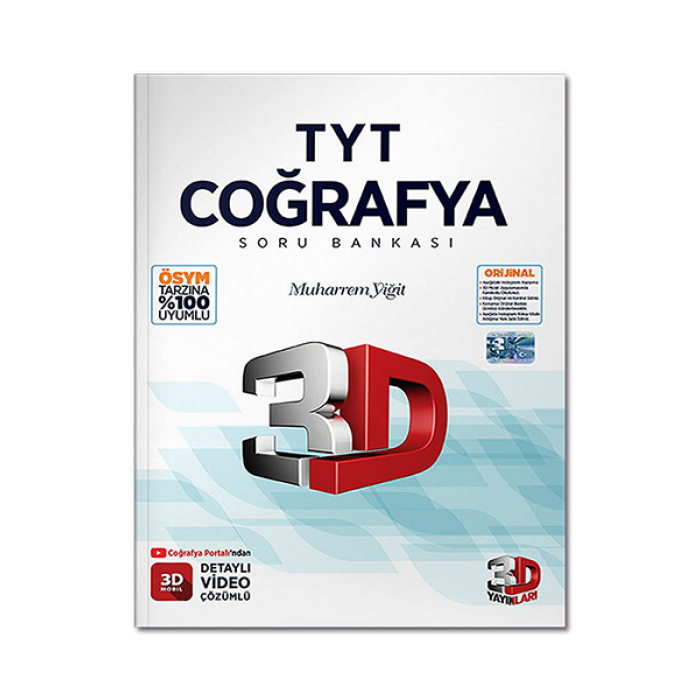 2023 TYT 3D Coğrafya Soru Bankası 3D Yayınları