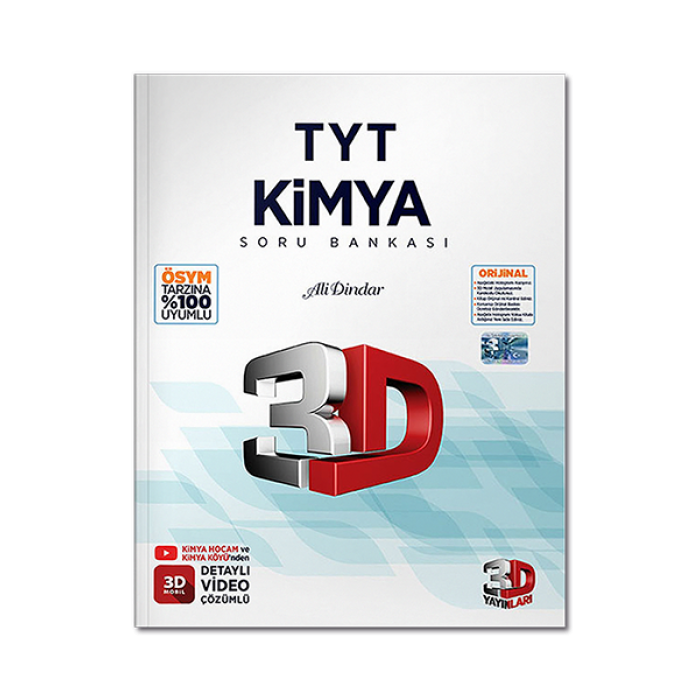 2023 TYT 3D Kimya Soru Bankası 3D Yayınları