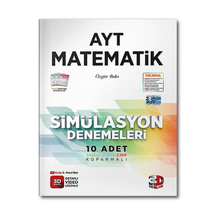 2023 AYT 3D Simülasyon Matematik Denemeleri 3D Yayınları