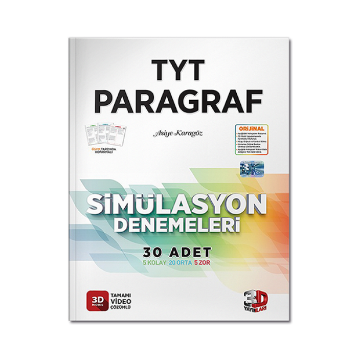 2023 TYT 3D Simülasyon Paragraf Denemeleri 3D Yayınları