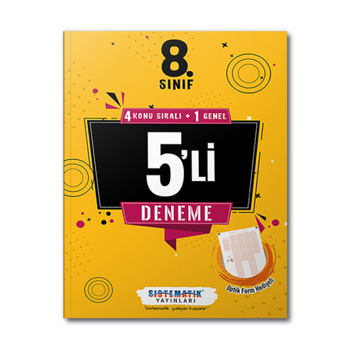 8.Sınıf 5 li Deneme Sınavı Sistematik Yayınları