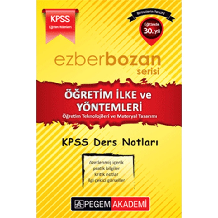 2017 KPSS Ezberbozan Eğitim Bilimleri Öğretim İlke ve Yöntemleri Öğretim Teknolojileri ve Materyal T